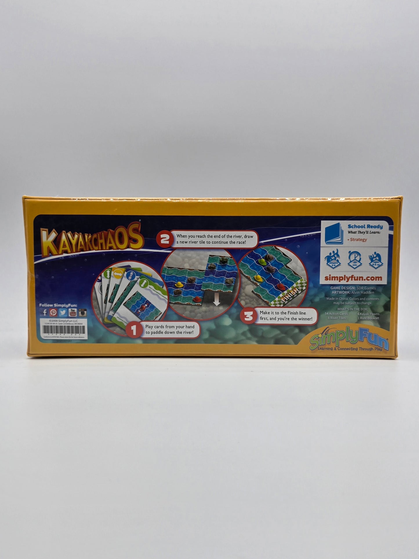 Kayakchaos GO WITH, THE FLOW Card Board Game.