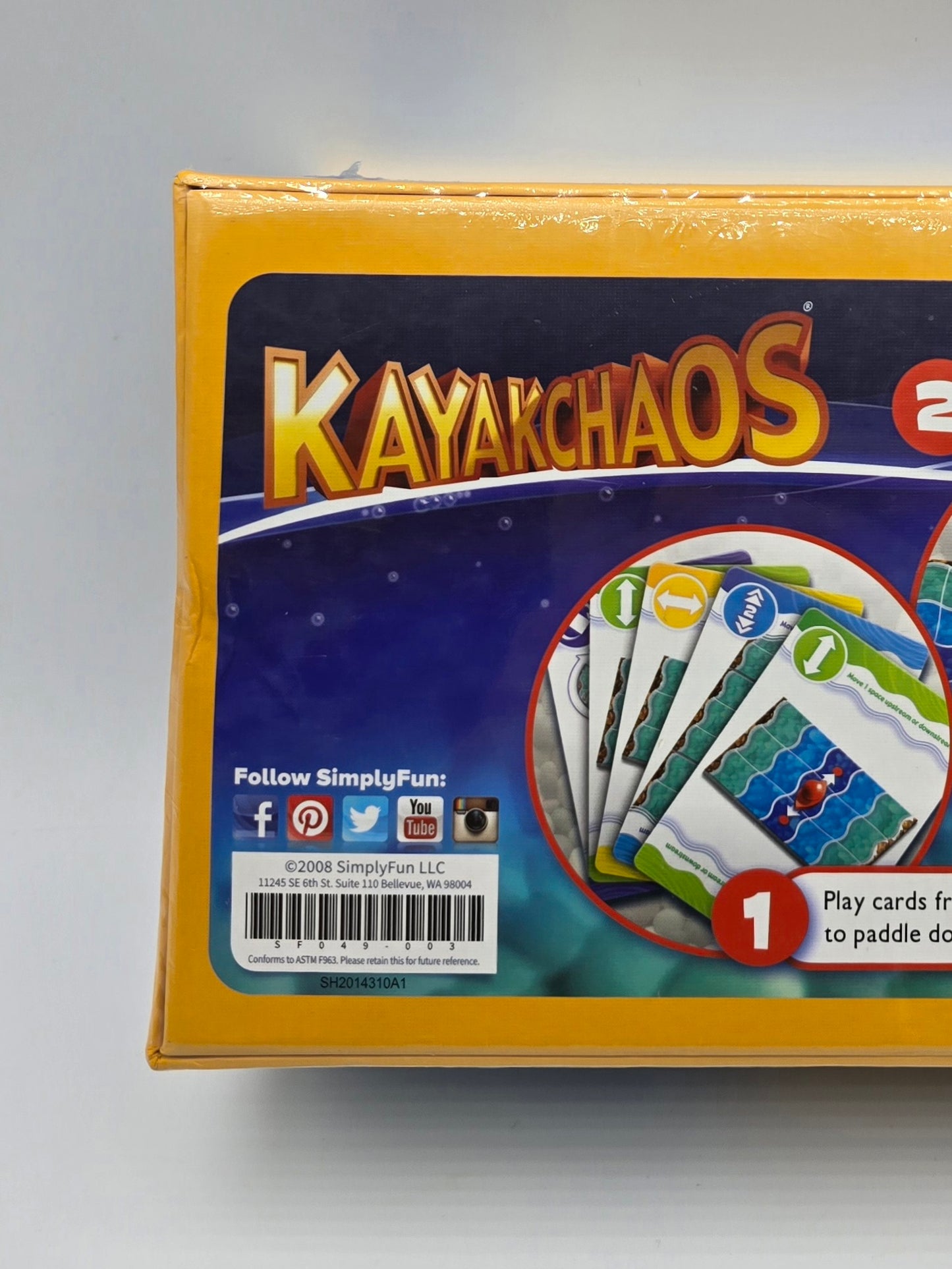 Kayakchaos GO WITH, THE FLOW Card Board Game.