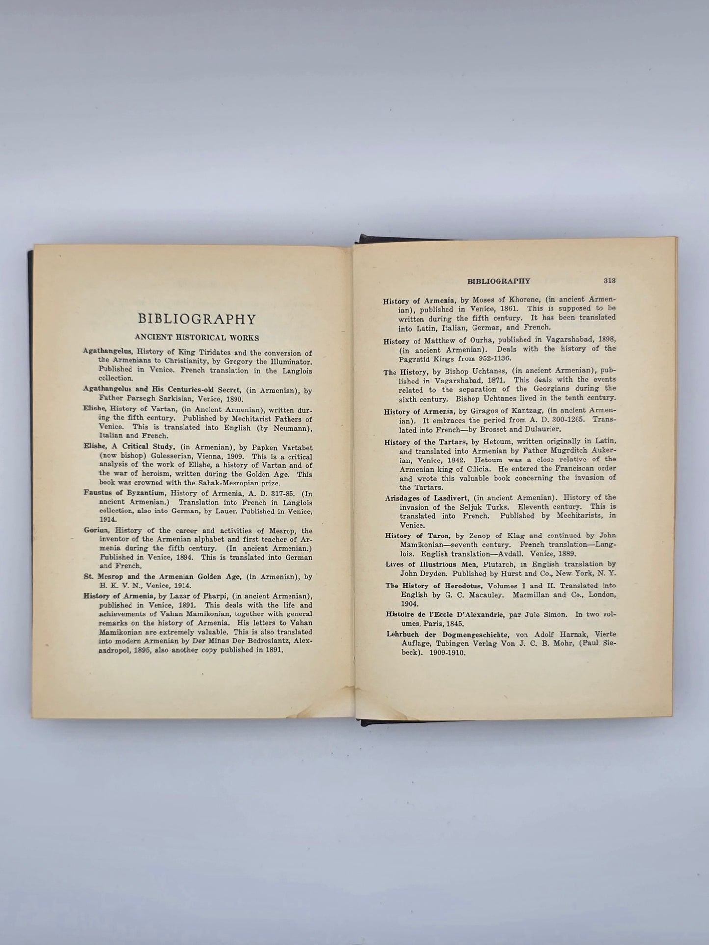 History Of Education In Armenia By Kevork A. Sarafian PH.D |Printed In USA 1930.