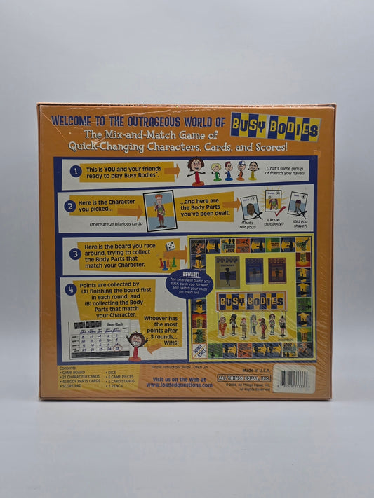 Busy Bodies Game 6+ | The Outrageous Game Of Mix-And-Match ! 2004, Made In USA.