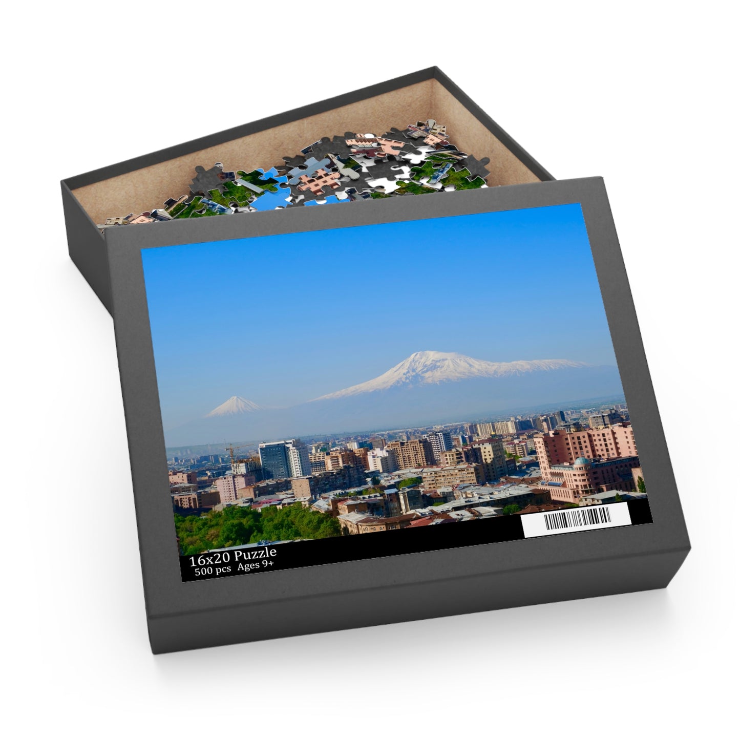 Puzzle - Yerevan City with Ararat Mountain Background