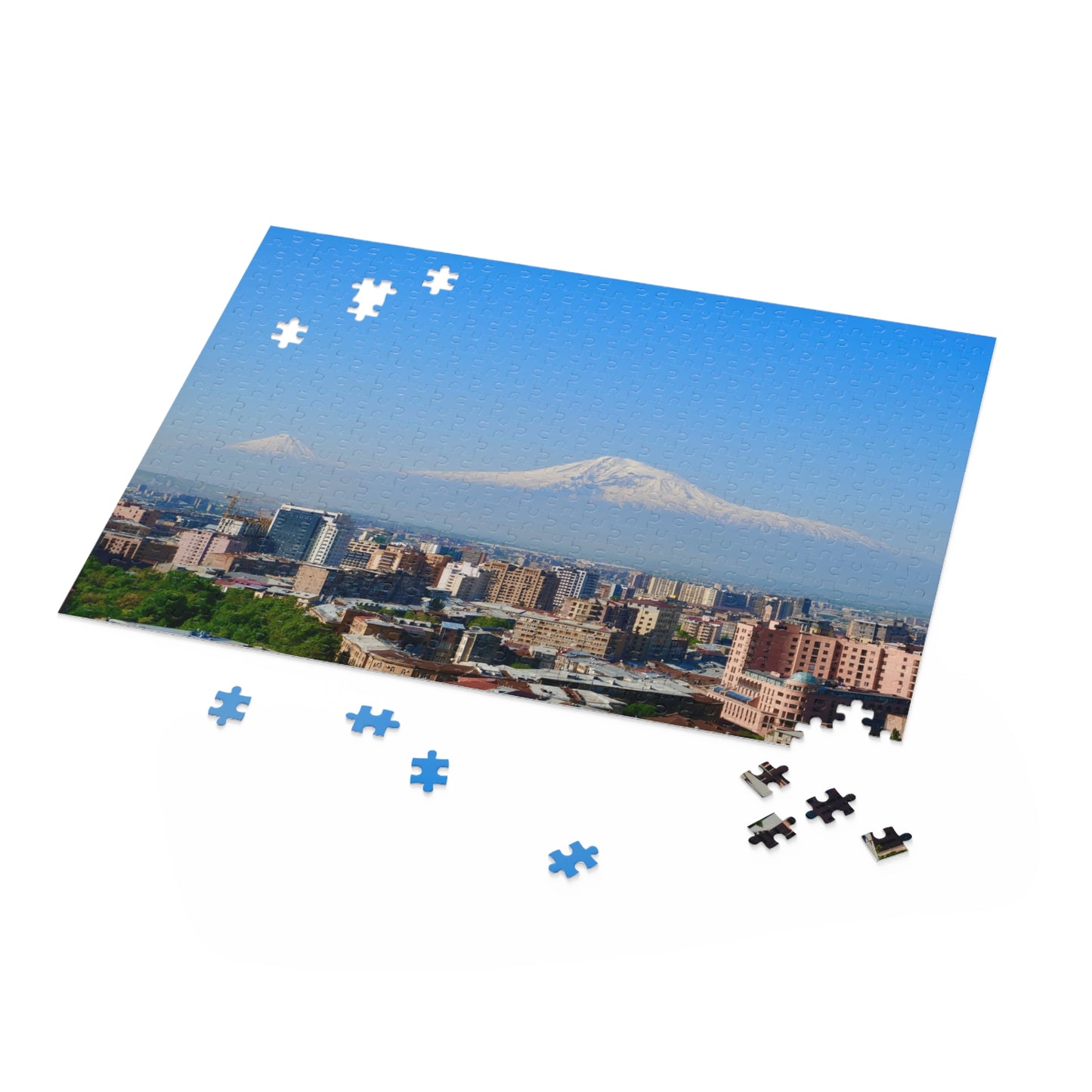 Puzzle - Yerevan City with Ararat Mountain Background