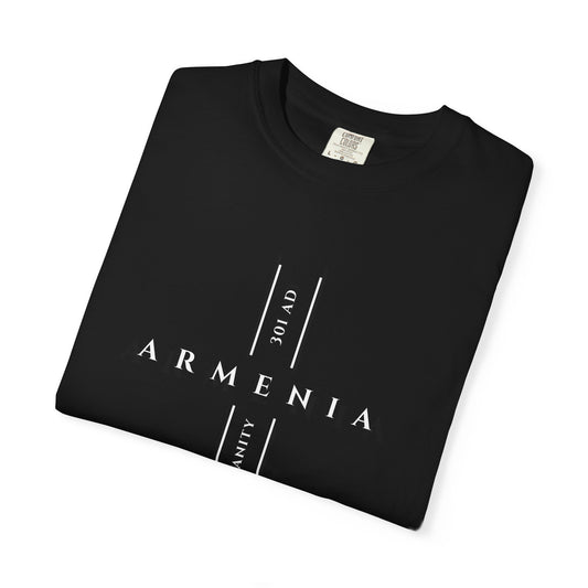 Armenia First in Christianity 301 AD Cross T-shirt