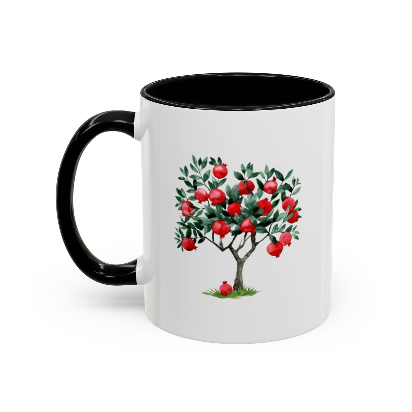 Pomegranate Cup with 365 Seeds of Strength Slogan Ceramic Mug (11oz, 15oz)