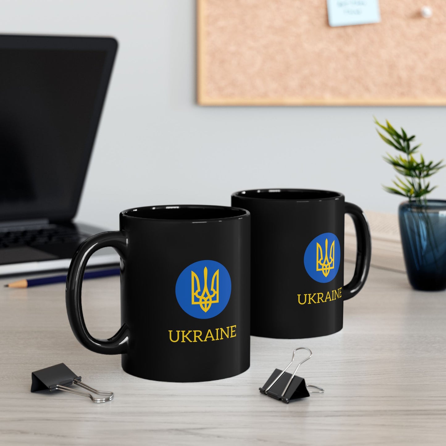 Mug - Black Ukraine Coat of Arms Mug