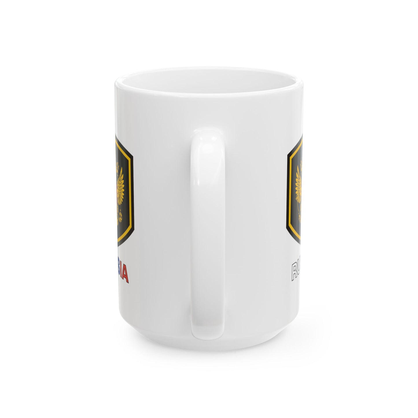Ceramic Mug - White Russian Coat of Arms Design