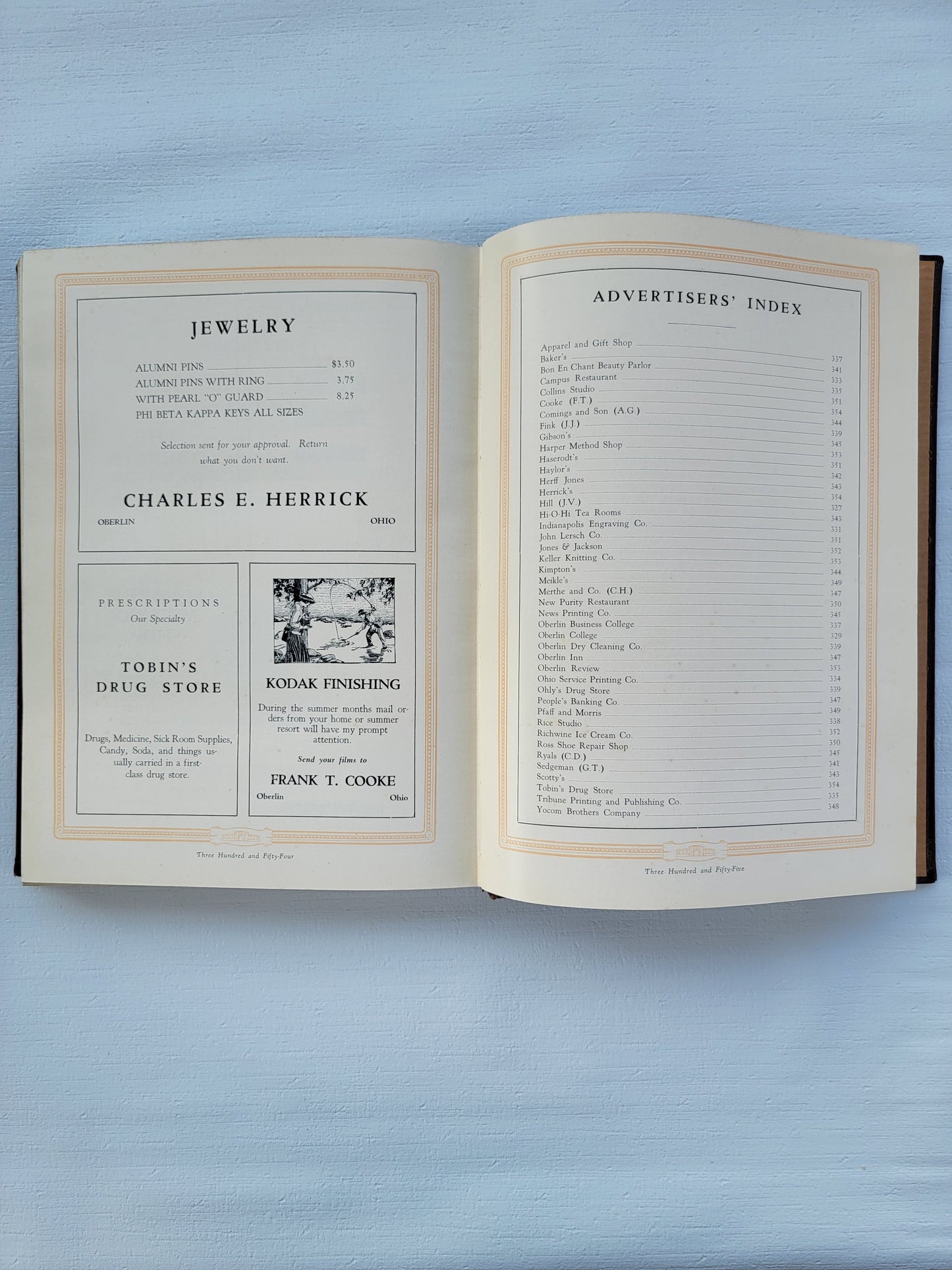 Oberlin College Alumni 1929 Vol. 39 Hi-O-Hi.