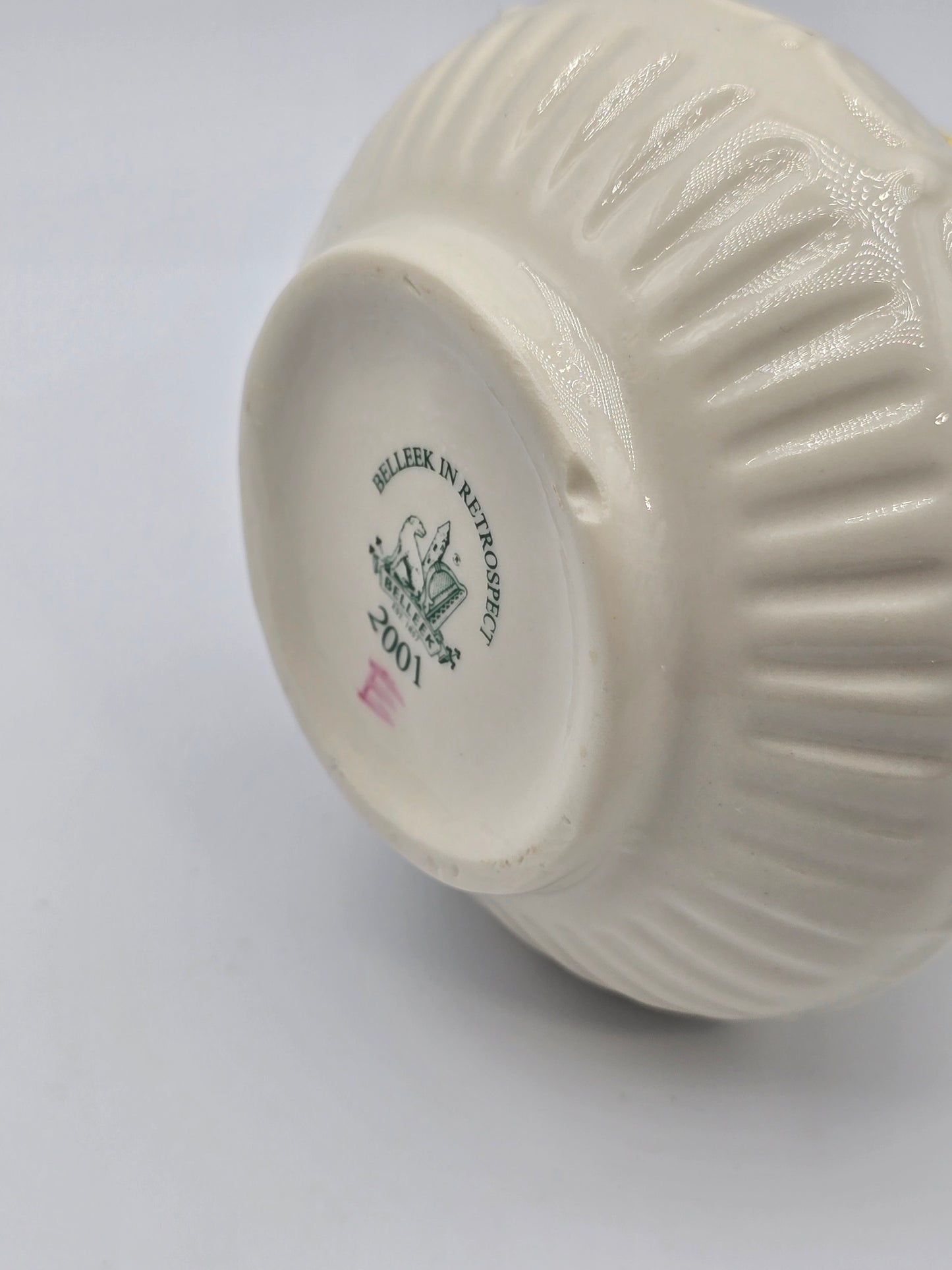 Vintage Belleek In Retrospect Aberdeen Floral Mantle Pitcher White Vase