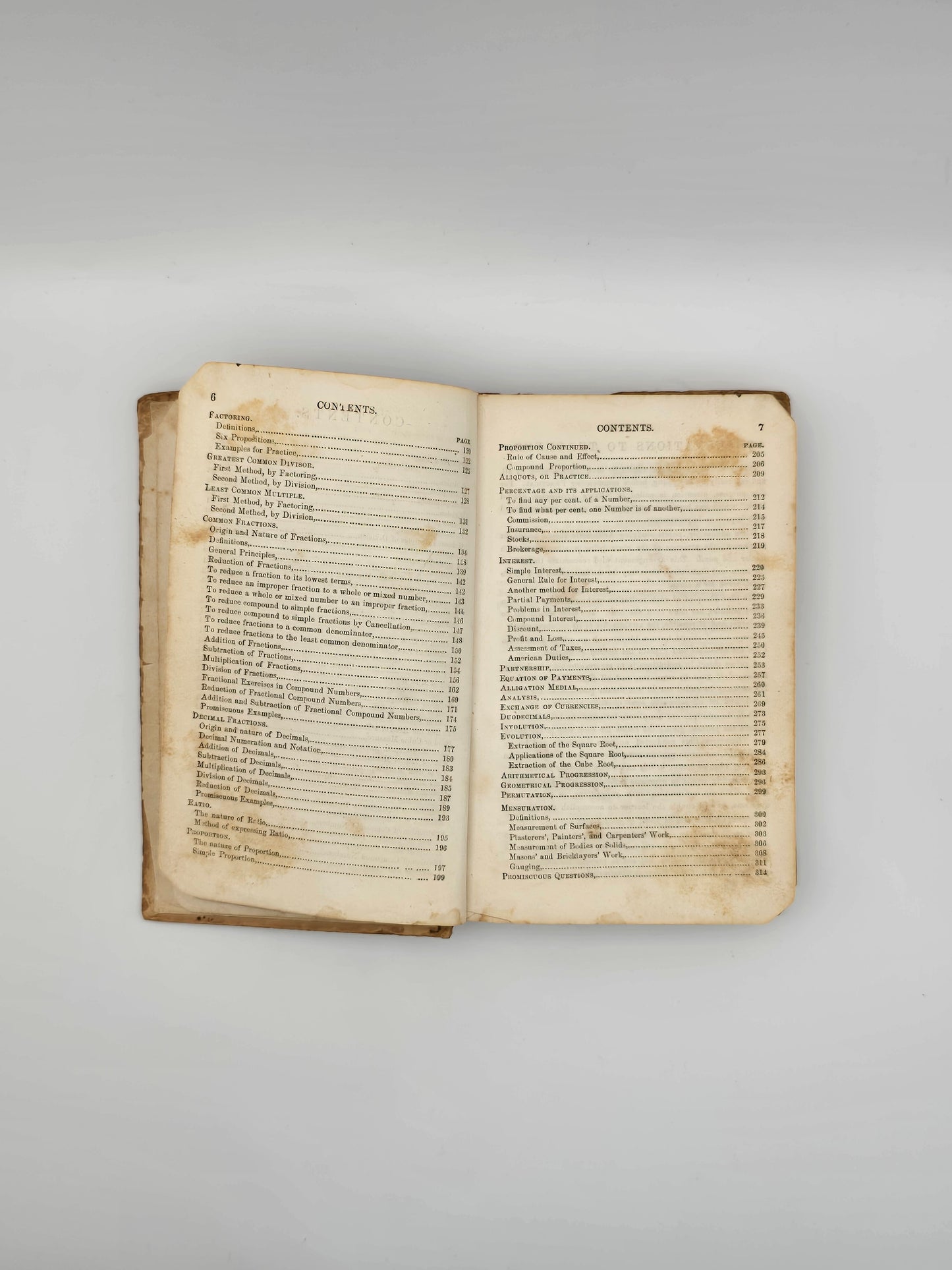 Antique School Book RAY'S Practical Arithmetic 1874 / 1000 Edition