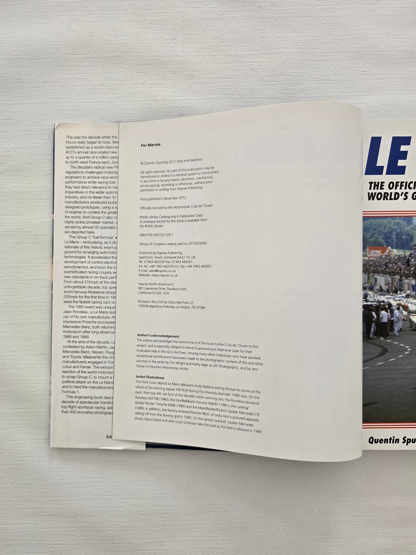 LE MANS. The Official History of the World's Greatest Motor Race 1980-89. 24 HEURES DE MANS.