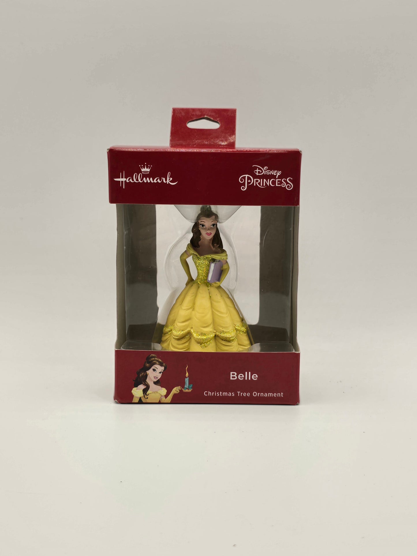 Hallmark Disney Princess & The Beast Belle Book Christmas Tree Ornament.