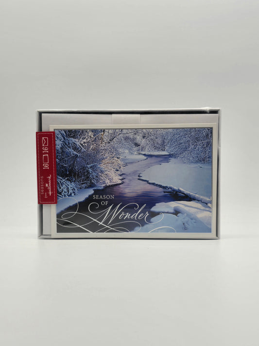 Vintage Hallmark Christmas Holiday Postcards Season Of Wonder (16 PCS) Box Is Open.
