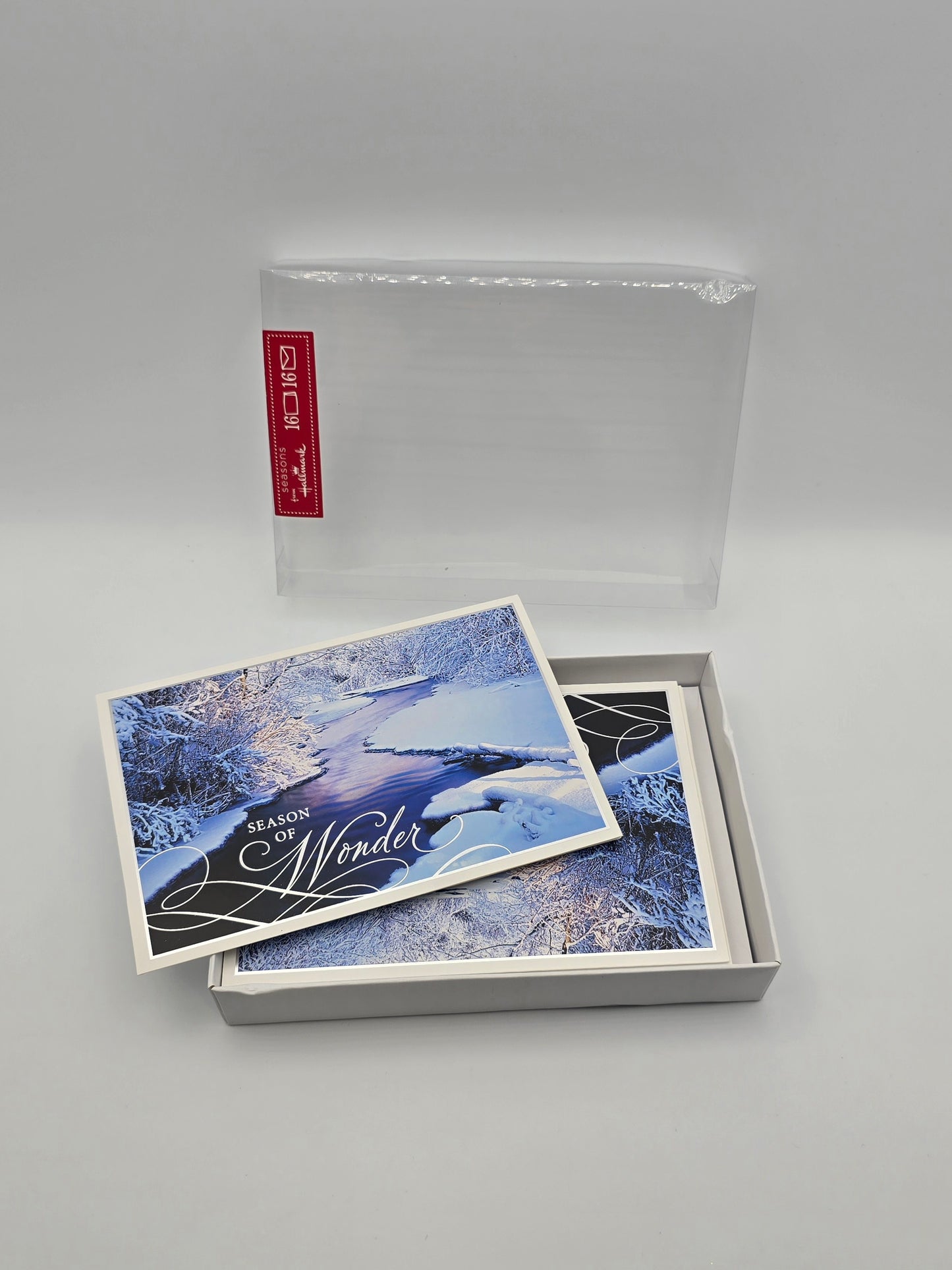 Vintage Hallmark Christmas Holiday Postcards Season Of Wonder (16 PCS) Box Is Open.