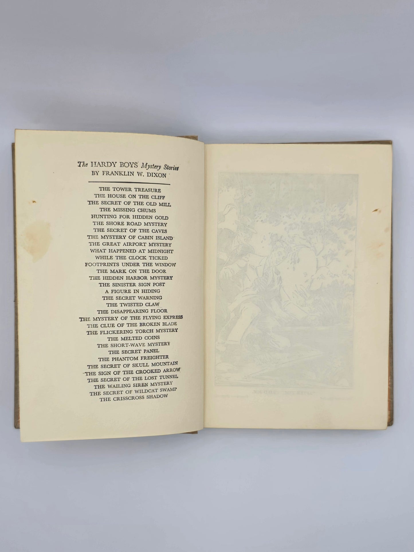 Hardy Boys Edition Of The Sinister Sign Post By Franklin W. Dixon. Vintage Hardcover Book. New York, 1936.