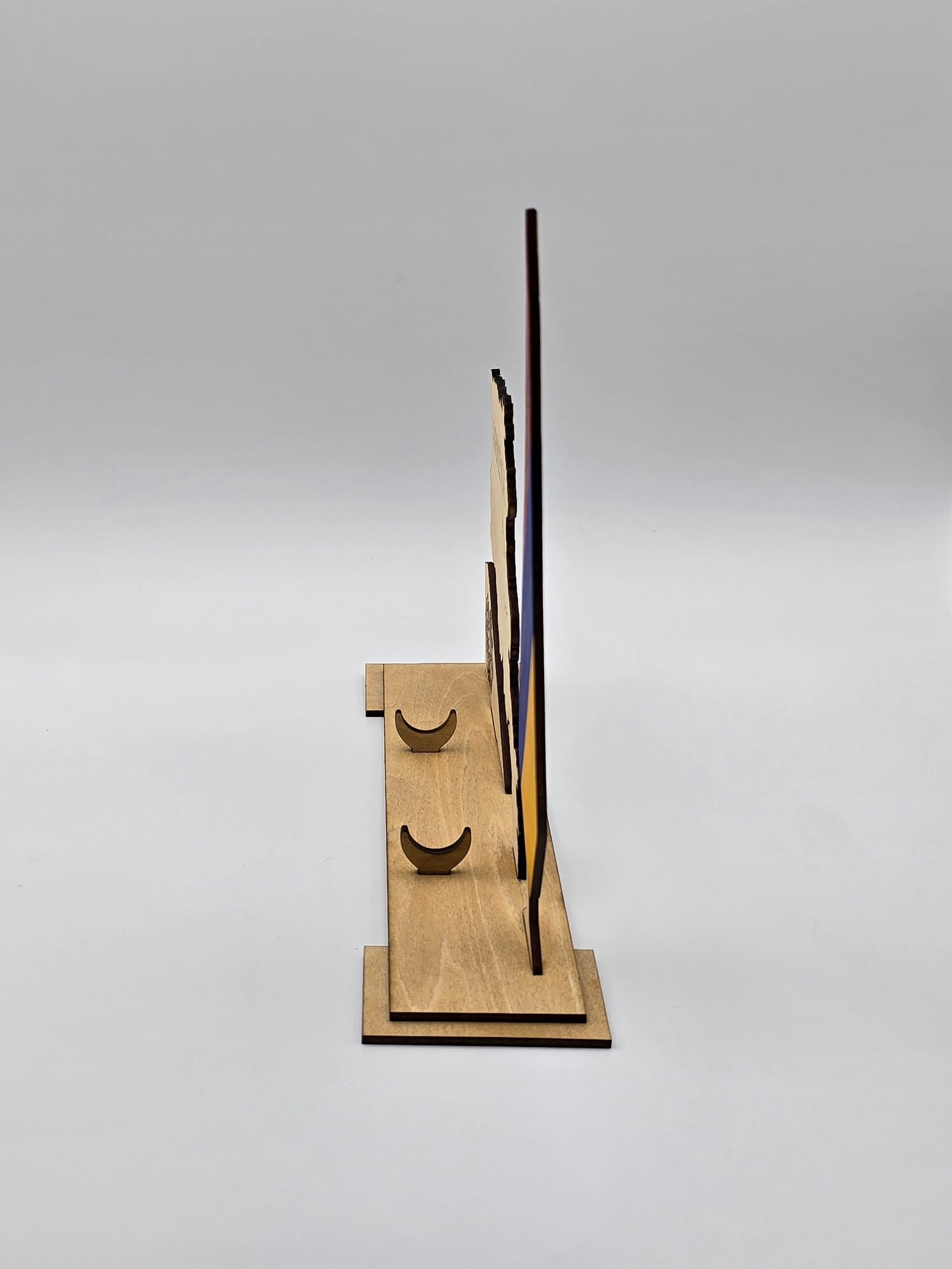 Armenia Desk Set – Wooden Map, Flag & Pen Holder with Engraved Coat of Arms