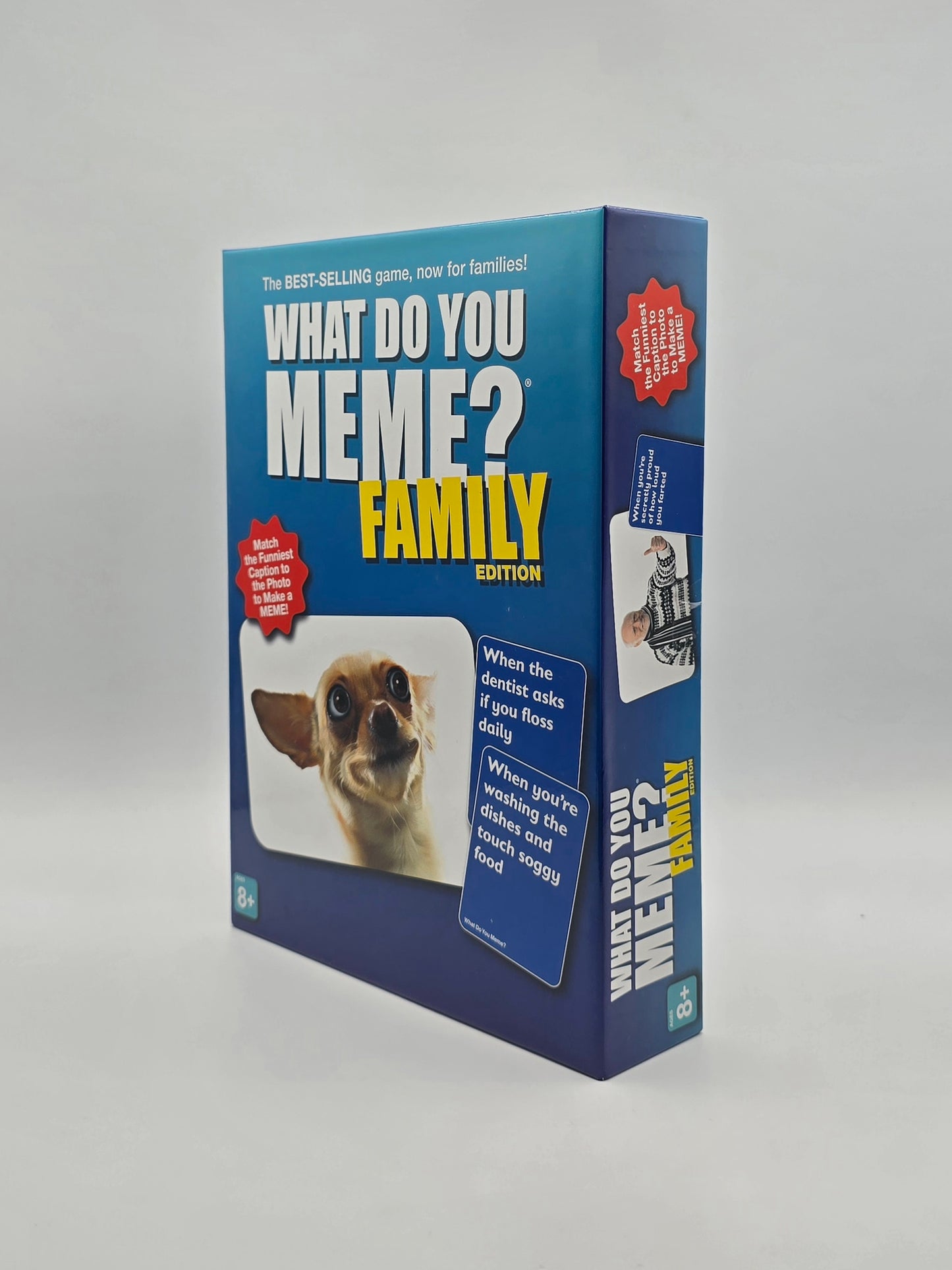 What Do You Meme? Family Edition ON THE GO Family Board Game.