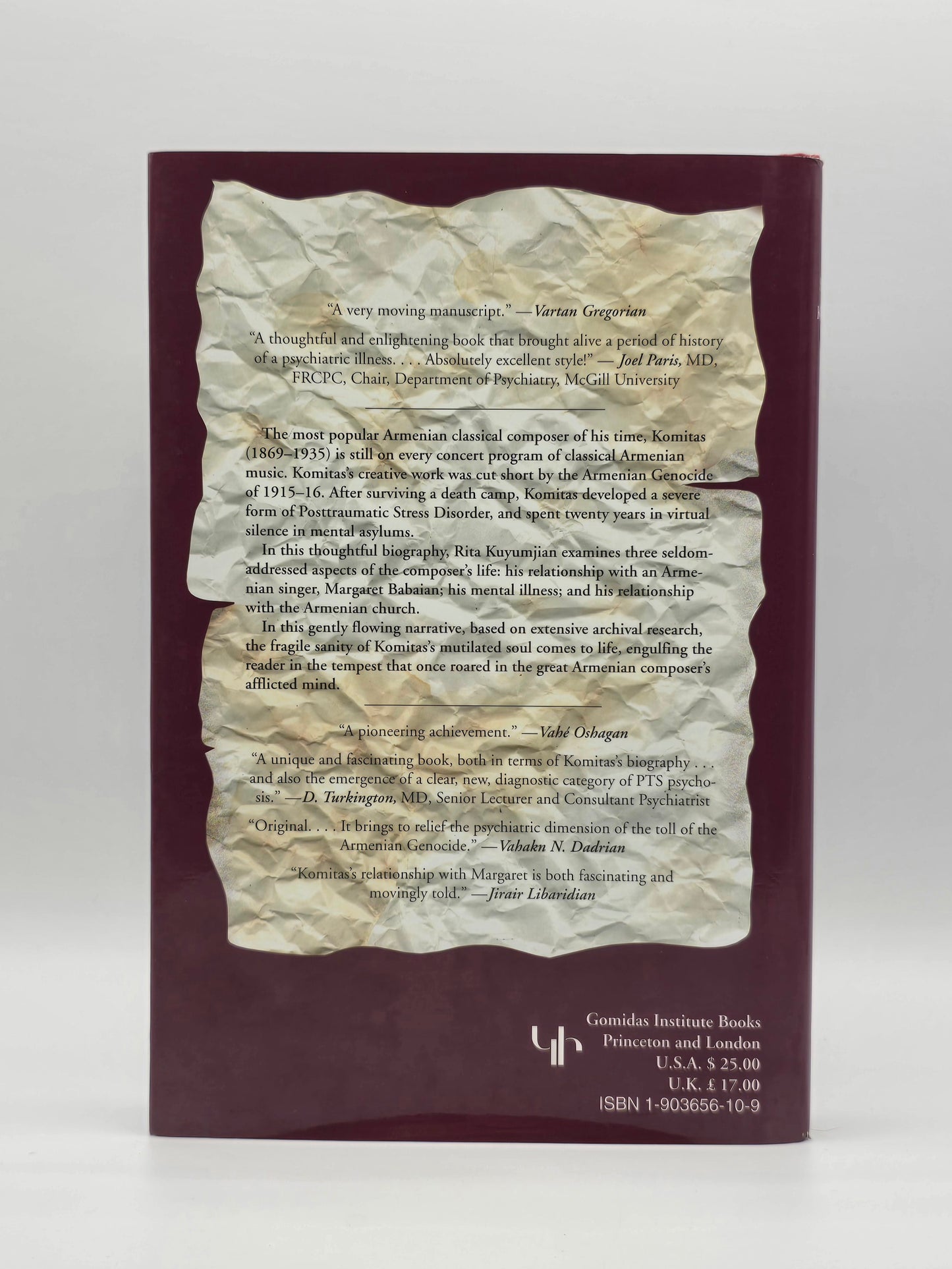 Archeology of Madness: Komitas. Portrait of an Armenian Icon