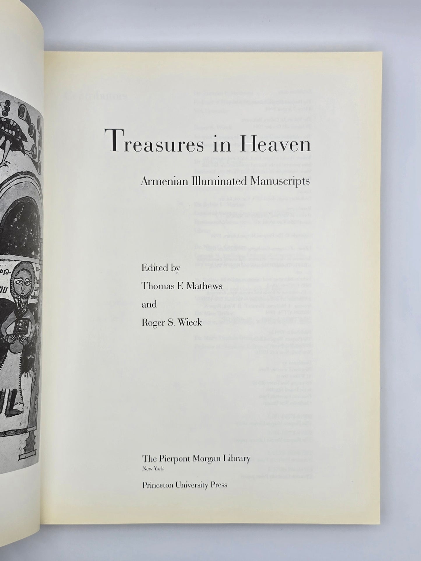 Treasures in Heaven: Armenian Illuminated Manuscripts by Mathews | New York 1994