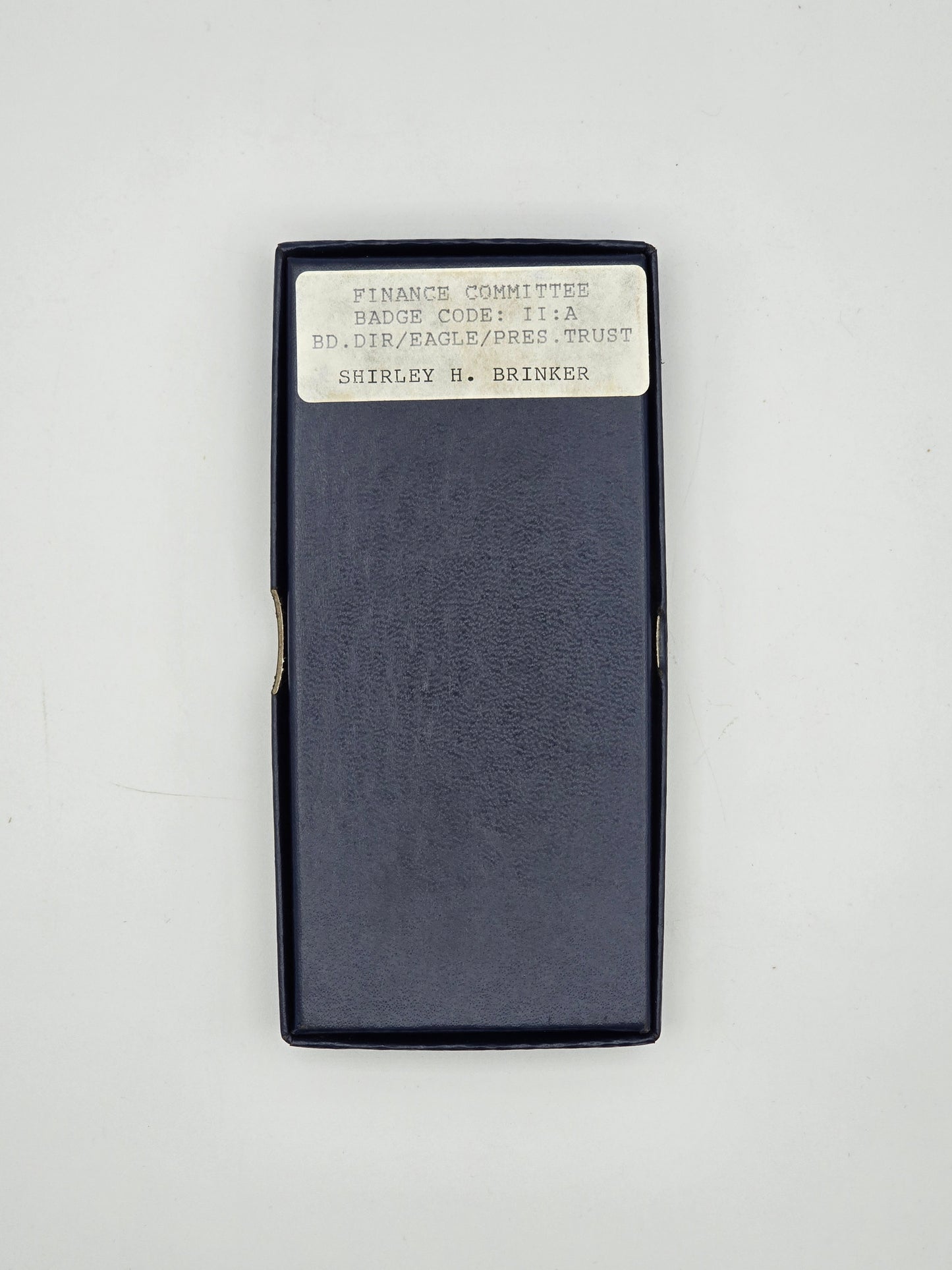 1988 Republican National Convention New Orleans Finance Committee Badge Shirley H. Brinker