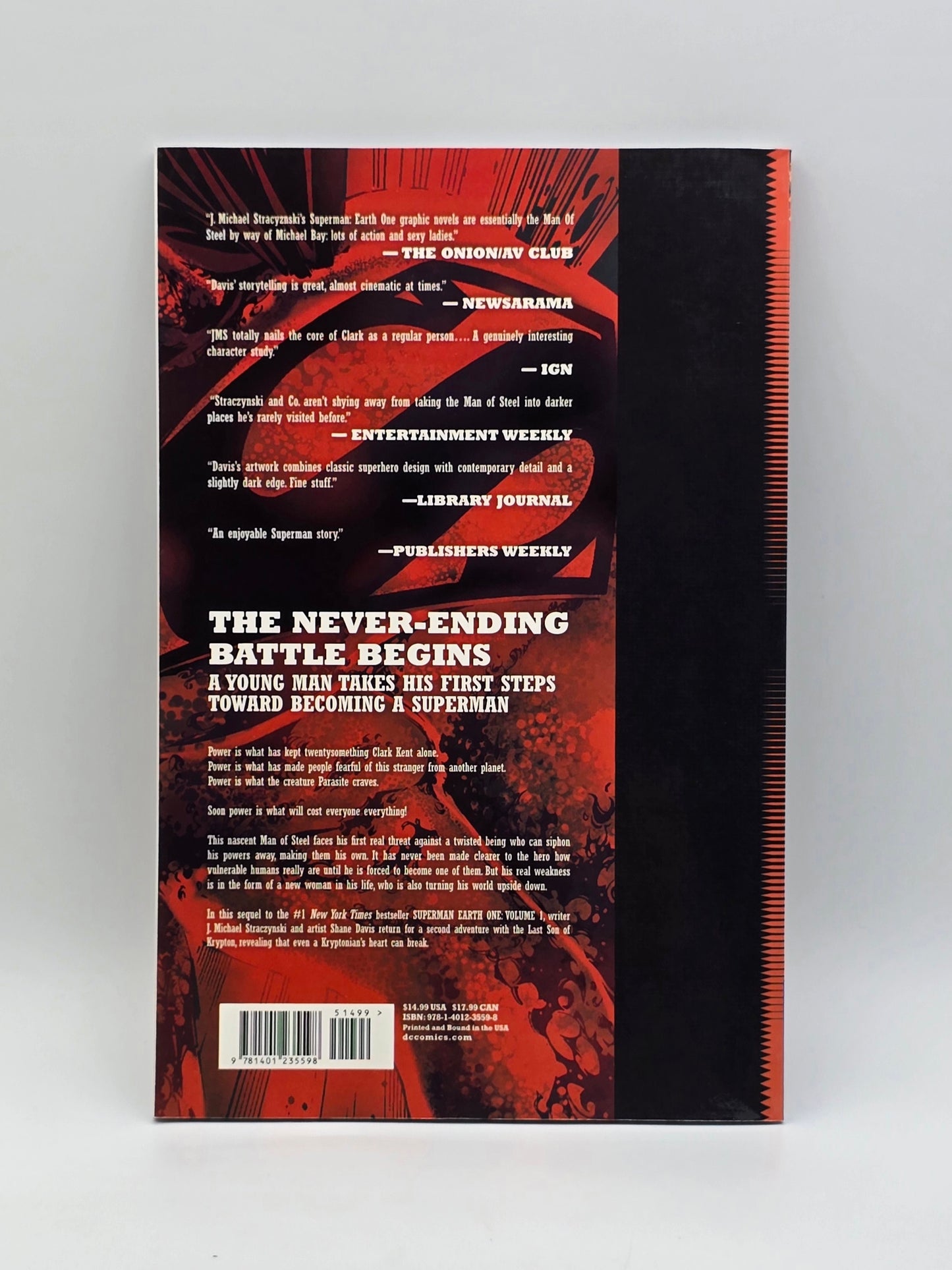 Superman Earths One Volume # 2 (2012) TPB Micheal Straczynski • Shane Davis DC Comics