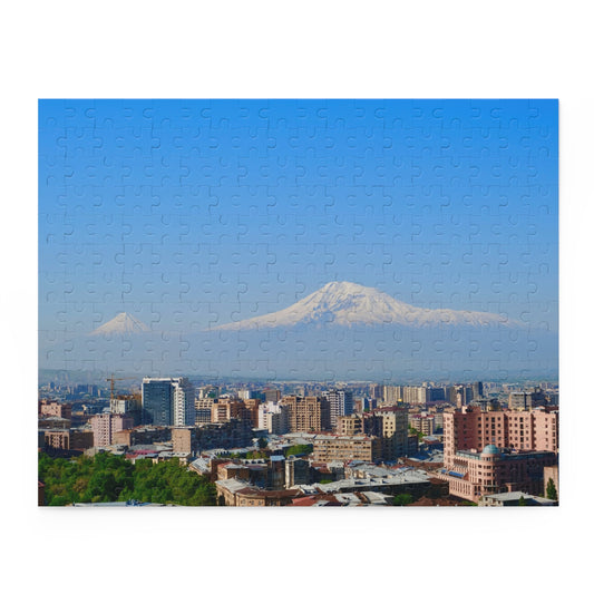 Puzzle - Yerevan City with Ararat Mountain Background