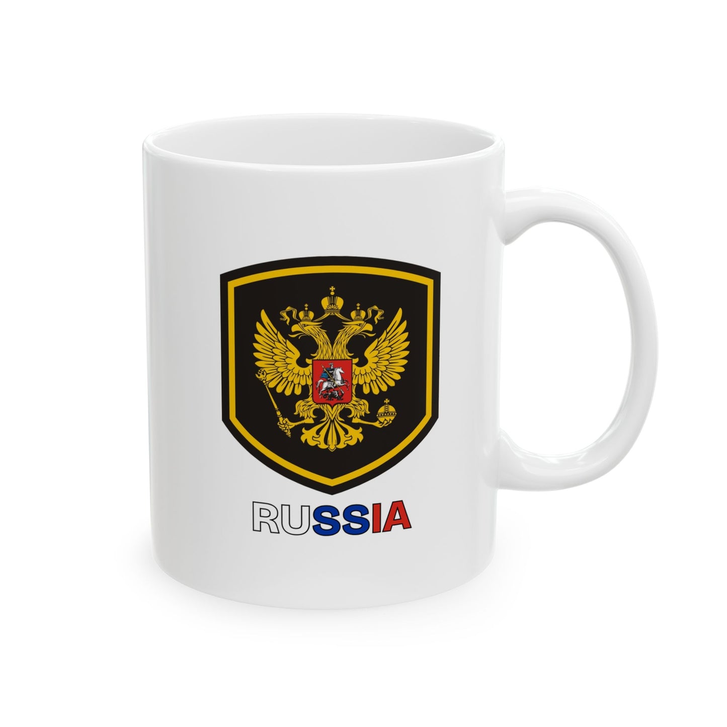 Ceramic Mug - White Russian Coat of Arms Design