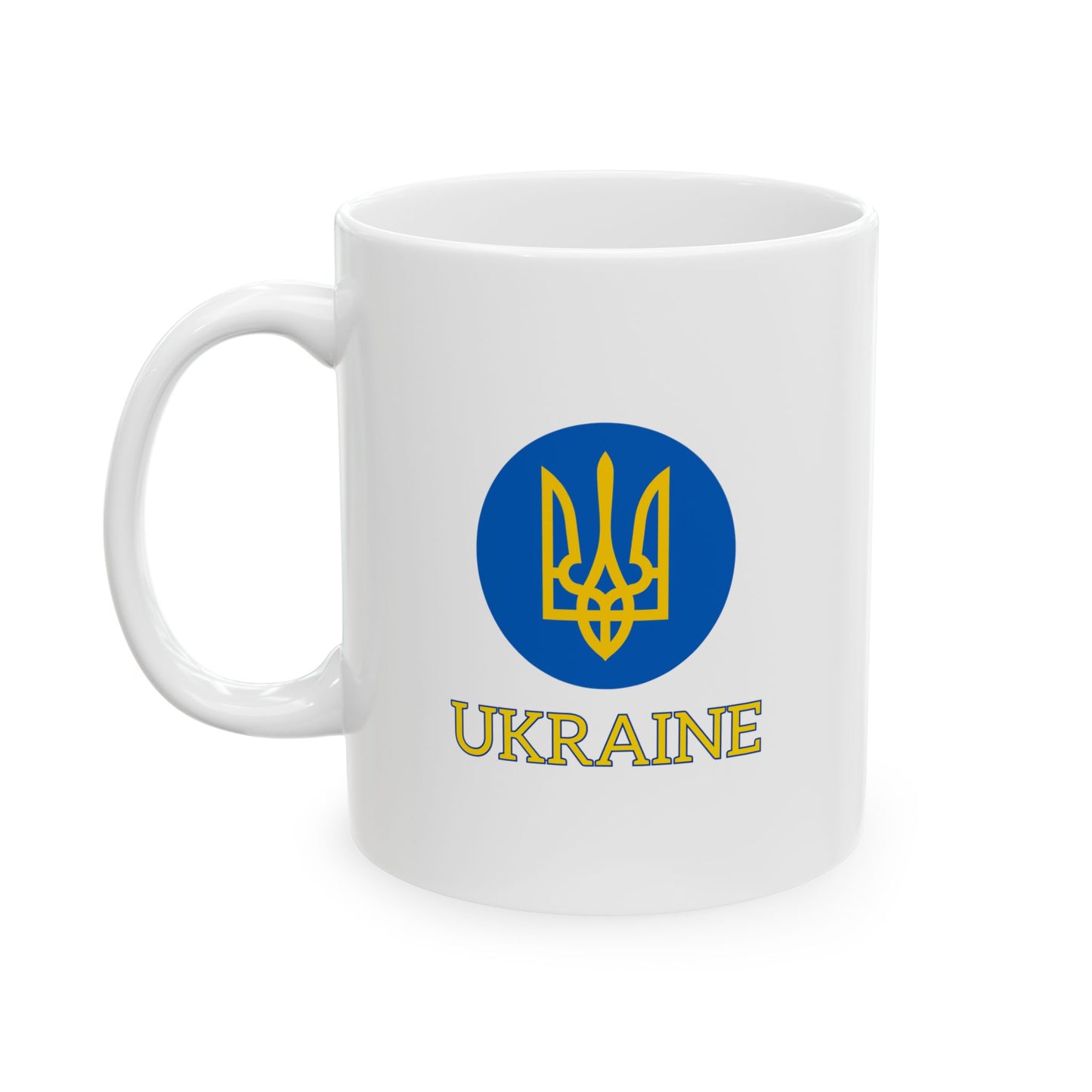 Ceramic Mug - White Ukraine Coat of Arms