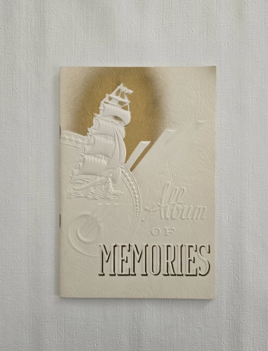 Vintage US Navy School Album Of Memories Book