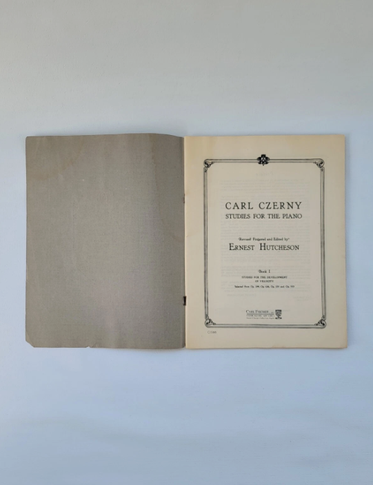 Carl Czerny Studies Piano Sheet Music Book 1 - Velocity Development 1921 VTG
