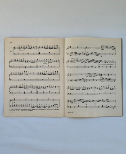 Carl Czerny Studies Piano Sheet Music Book 1 - Velocity Development 1921 VTG