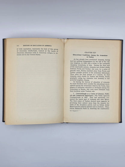 History Of Education In Armenia By Kevork A. Sarafian PH.D |Printed In USA 1930.