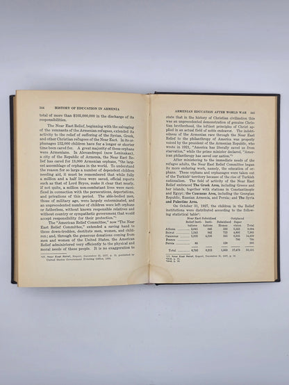 History Of Education In Armenia By Kevork A. Sarafian PH.D |Printed In USA 1930.