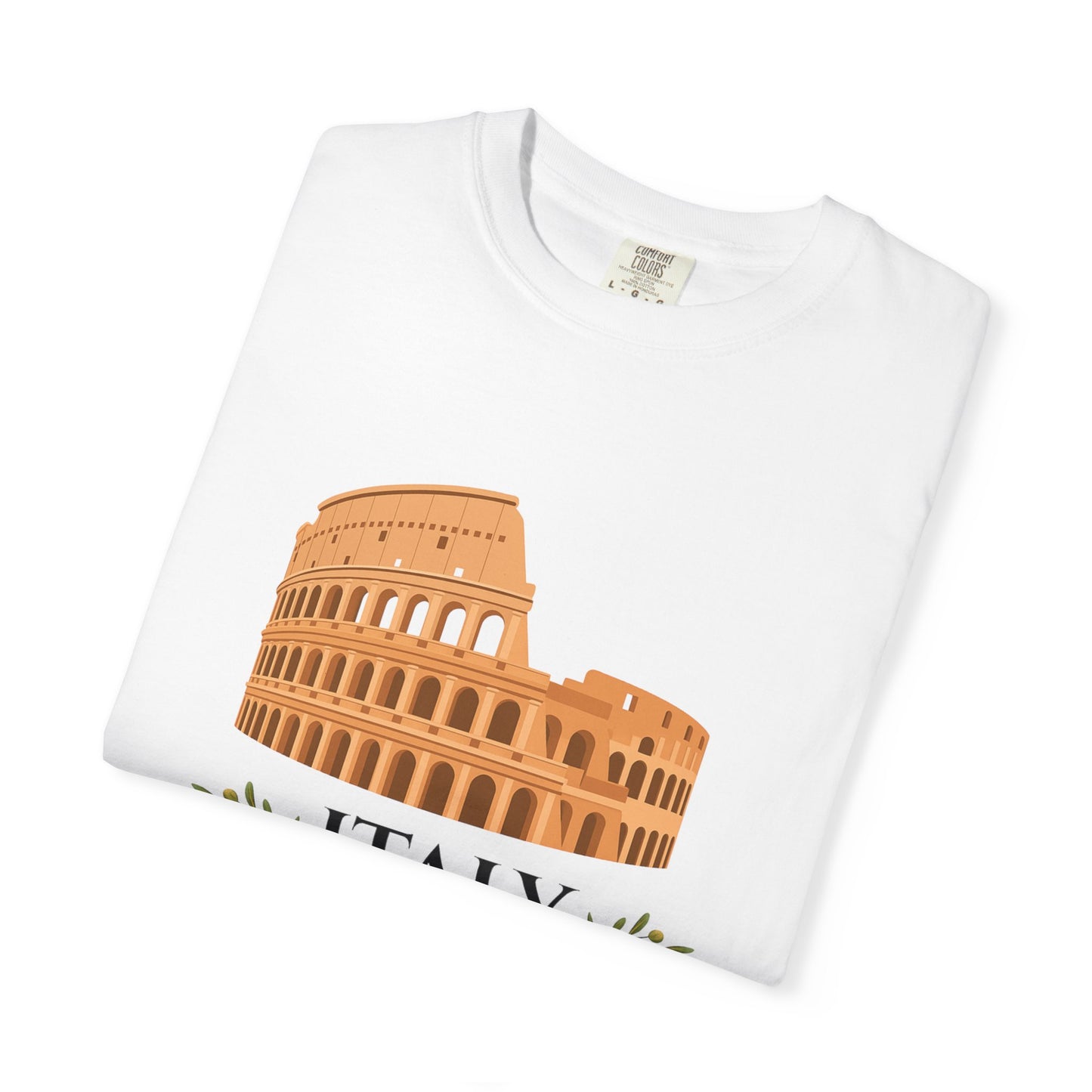 Italy Colosseum T-Shirt - Unisex Garment-Dyed