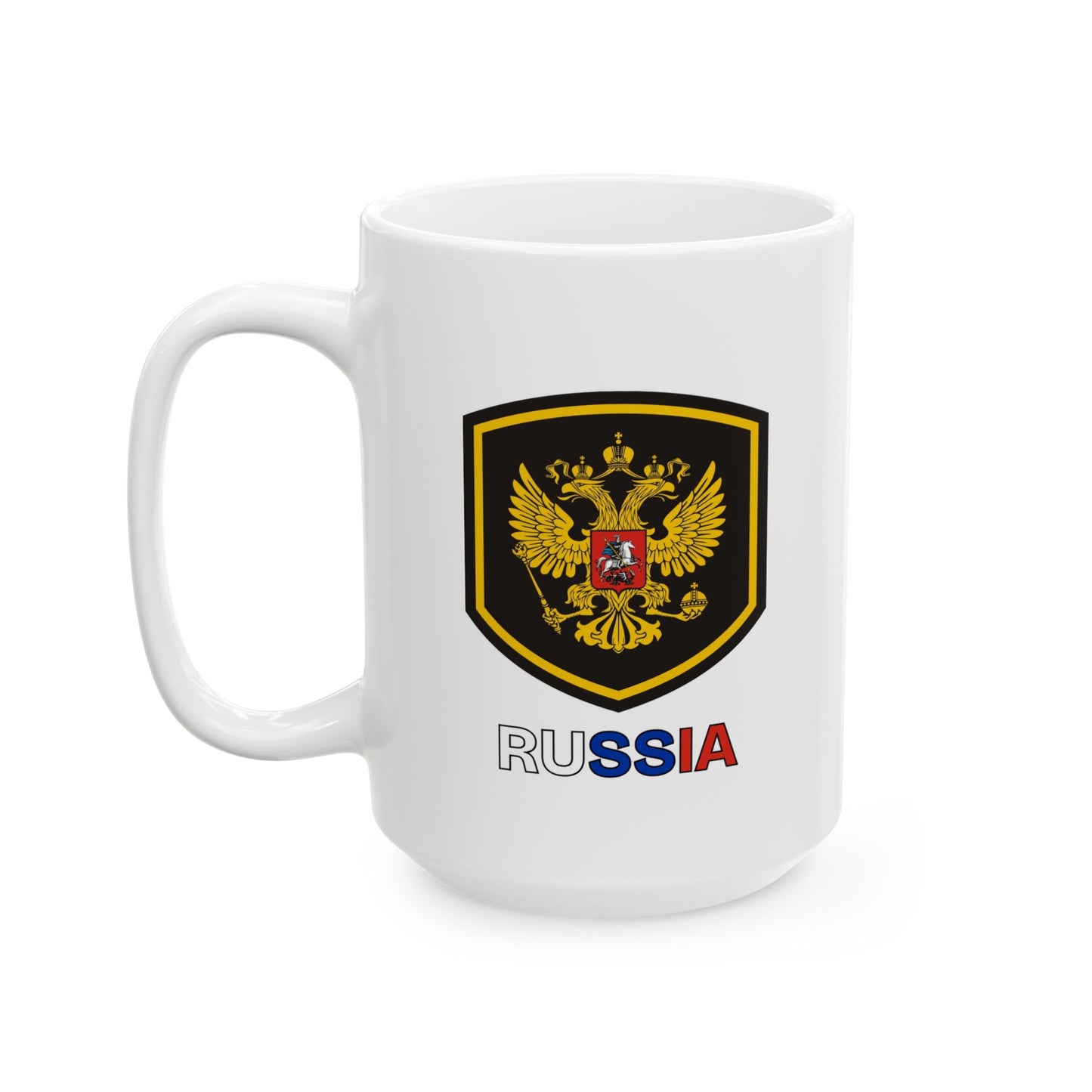 Ceramic Mug - White Russian Coat of Arms Design