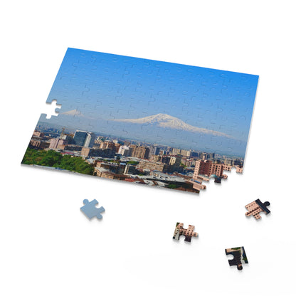 Puzzle - Yerevan City with Ararat Mountain Background