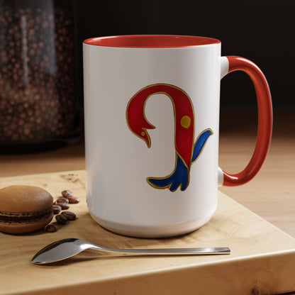 Coffee Mug Armenian Birdletter D Design