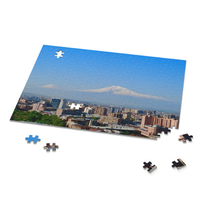 Puzzle - Yerevan City with Ararat Mountain Background