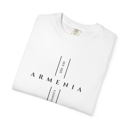 Armenia First in Christianity 301 AD Cross T-shirt