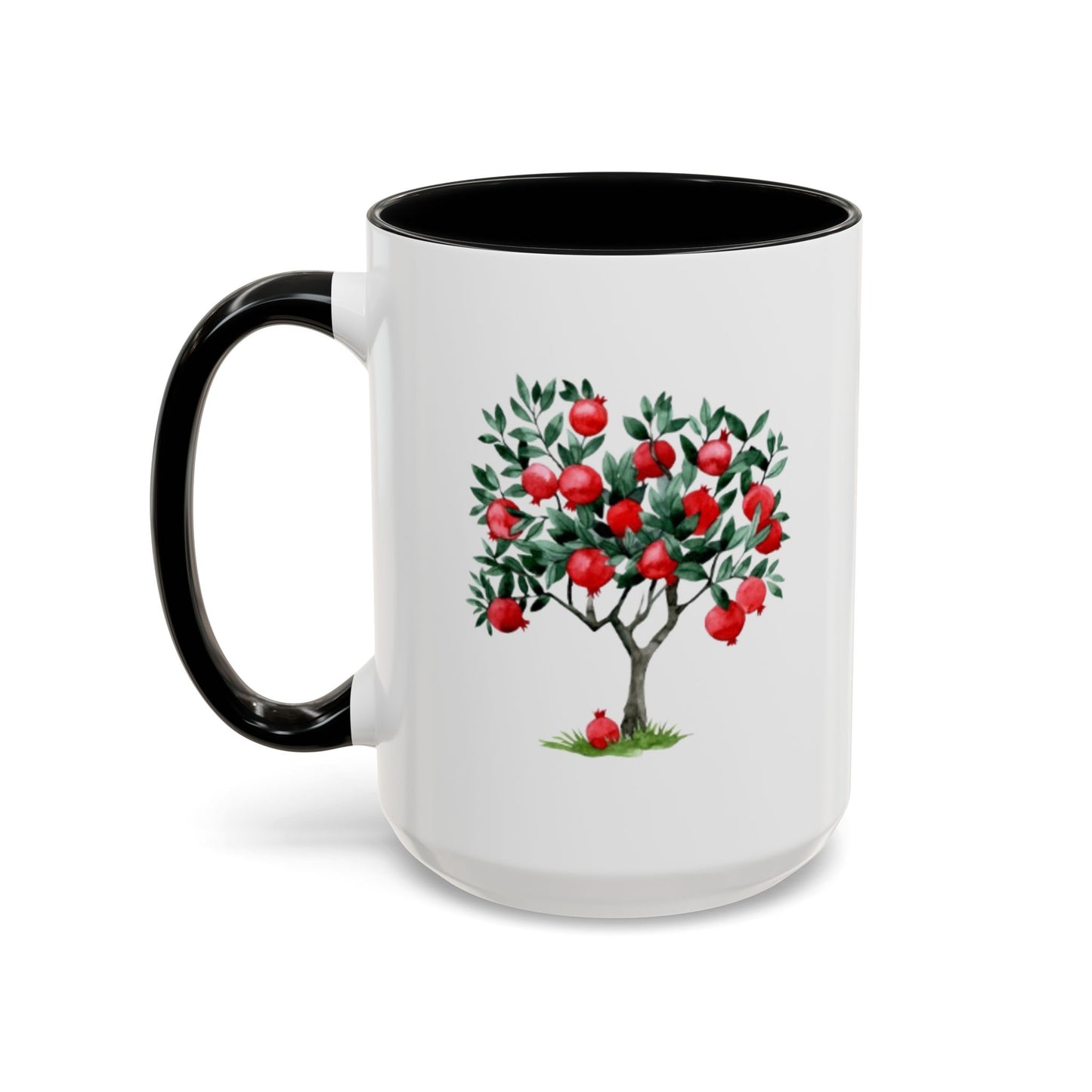 Pomegranate Cup with 365 Seeds of Strength Slogan Ceramic Mug (11oz, 15oz)