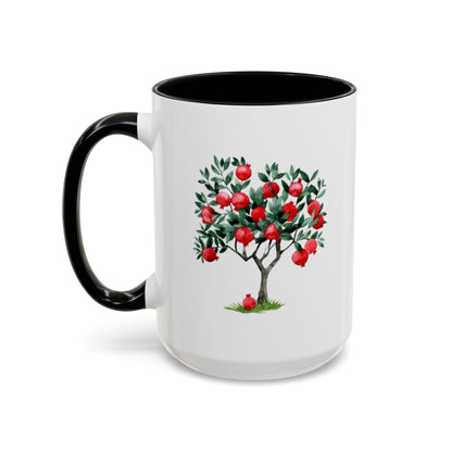 Pomegranate Cup with 365 Seeds of Strength Slogan Ceramic Mug (11oz, 15oz)