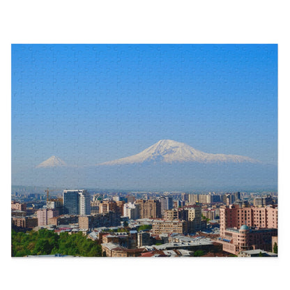 Puzzle - Yerevan City with Ararat Mountain Background
