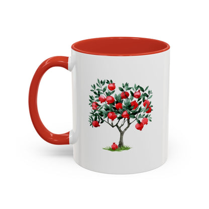 Pomegranate Cup with 365 Seeds of Strength Slogan Ceramic Mug (11oz, 15oz)