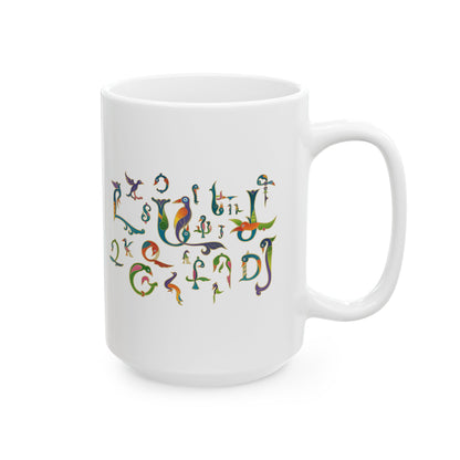 Armenian Trchnagir Letters White Mug