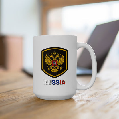 Ceramic Mug - White Russian Coat of Arms Design