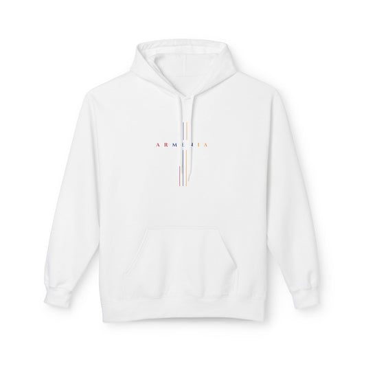 Armenia Cross Hoodie in Red Blue Orange