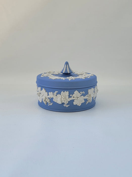 Vintage Wedgwood England Jasperware Greek Decor Trinket Box
