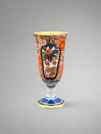 Arita Yaki Ware Shobido Main Store Dyed Nishiki Peony Tang Pattern Wine Cup