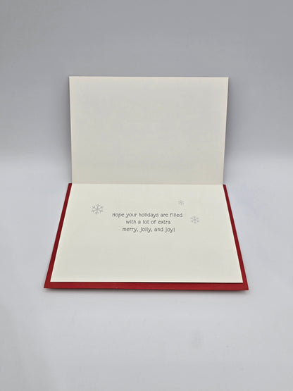 Vintage Hallmark Cares Glitter Christmas Holiday Cards Car (16 PCS) Box Is Open