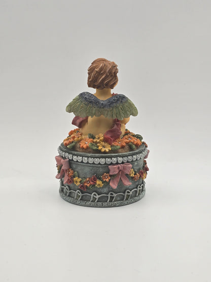 Vintage Angel Trinket Box