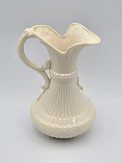 Vintage Belleek In Retrospect Aberdeen Floral Mantle Pitcher White Vase
